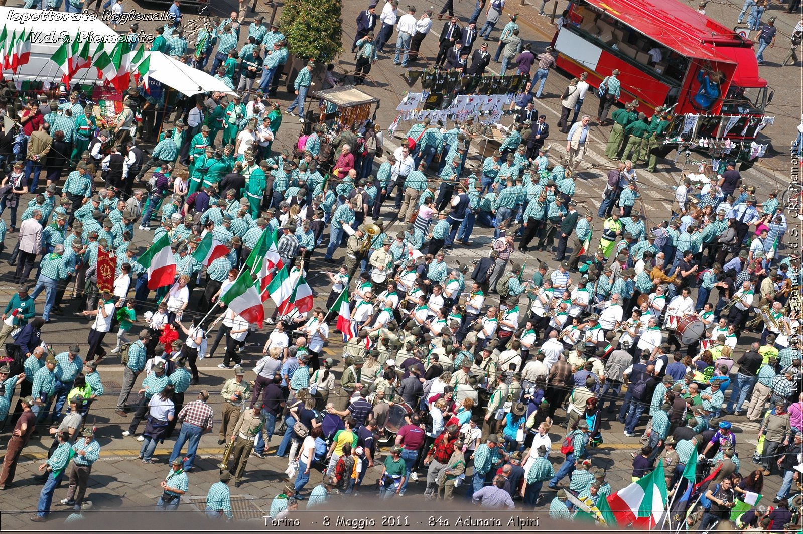Torino  - 8 Maggio 2011 - 84a Adunata Nazionale Alpini -  Croce Rossa Italiana - Ispettorato Regionale Volontari del Soccorso Piemonte