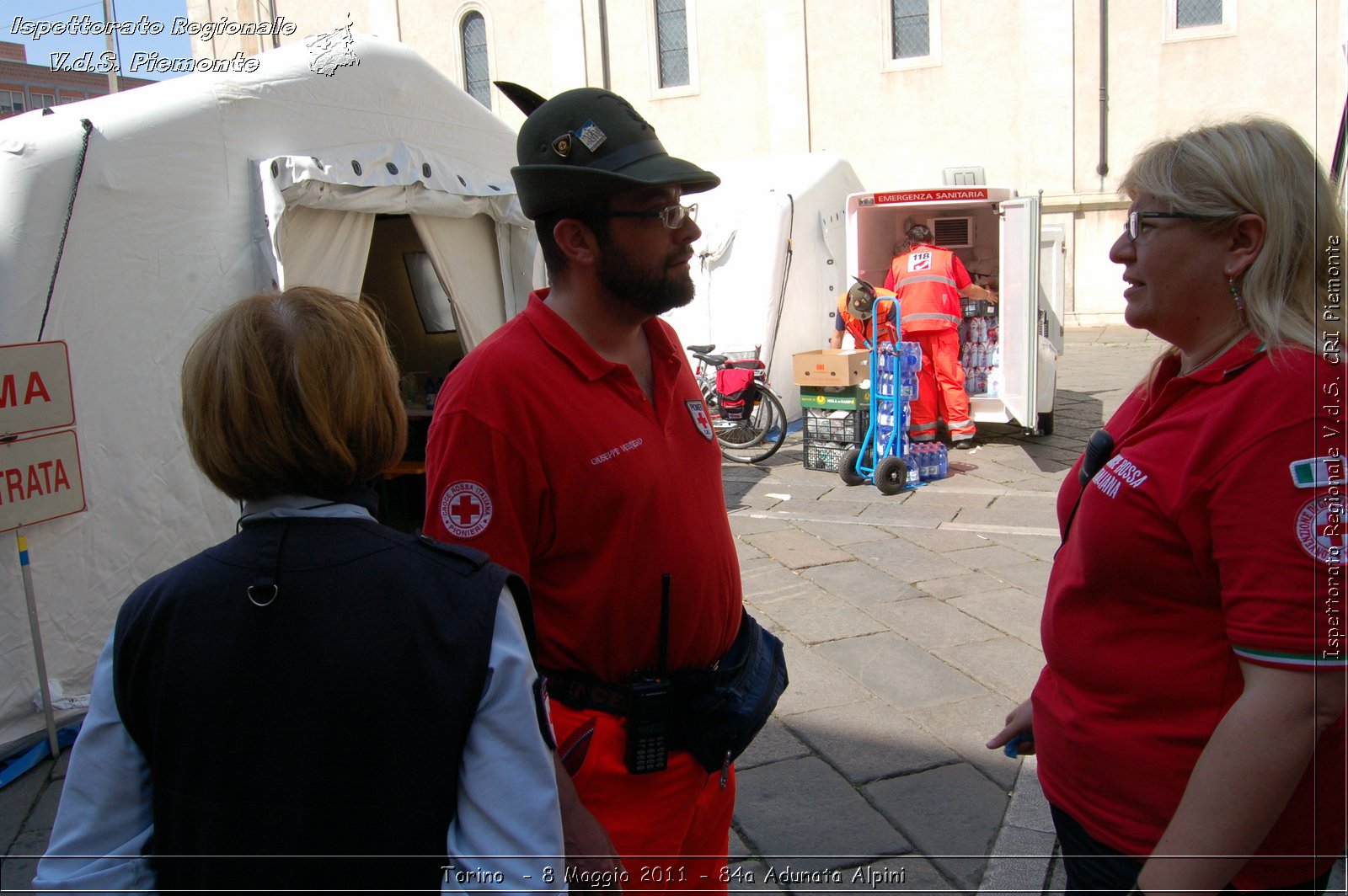 Torino  - 8 Maggio 2011 - 84a Adunata Nazionale Alpini -  Croce Rossa Italiana - Ispettorato Regionale Volontari del Soccorso Piemonte