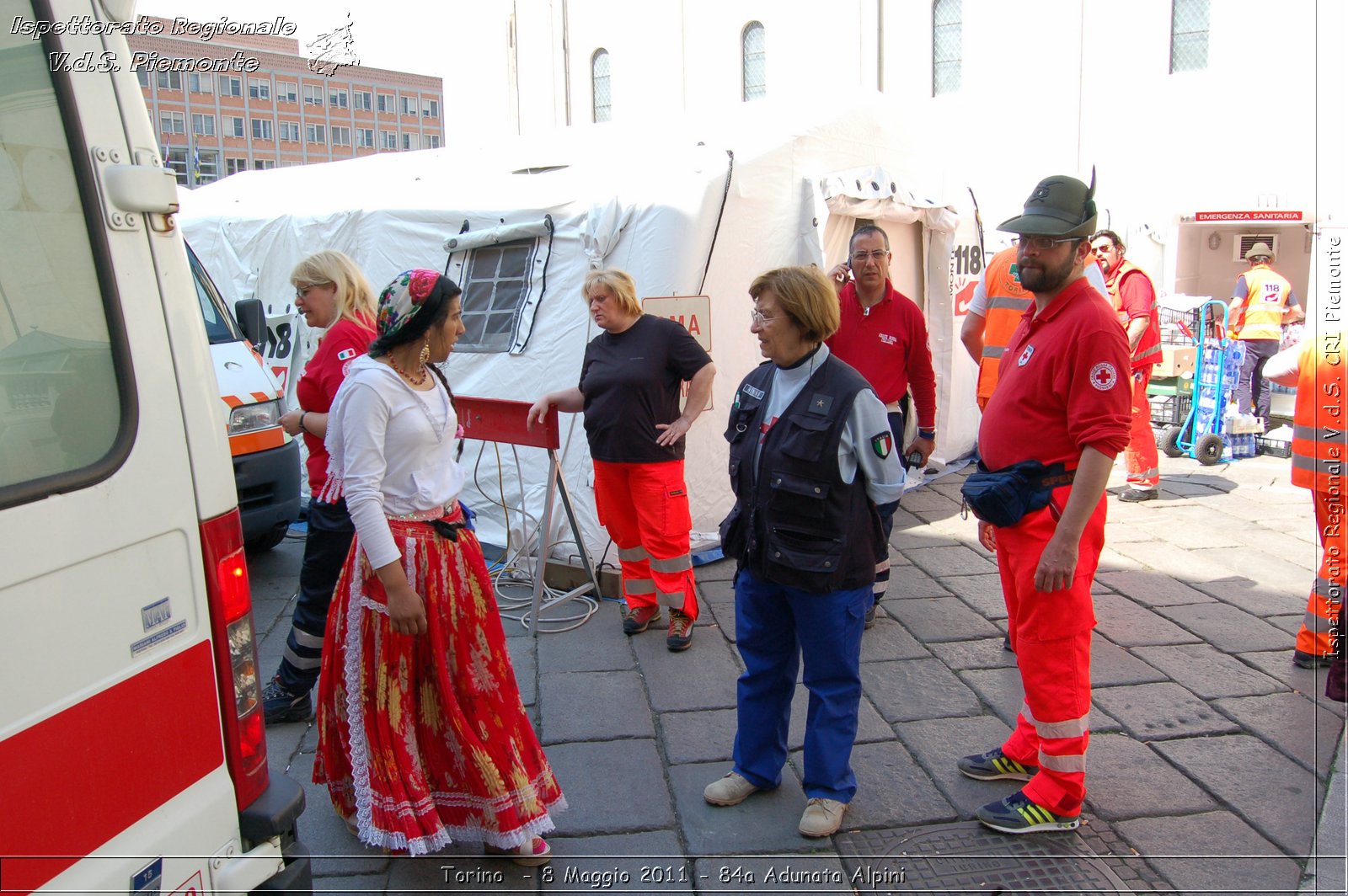 Torino  - 8 Maggio 2011 - 84a Adunata Nazionale Alpini -  Croce Rossa Italiana - Ispettorato Regionale Volontari del Soccorso Piemonte