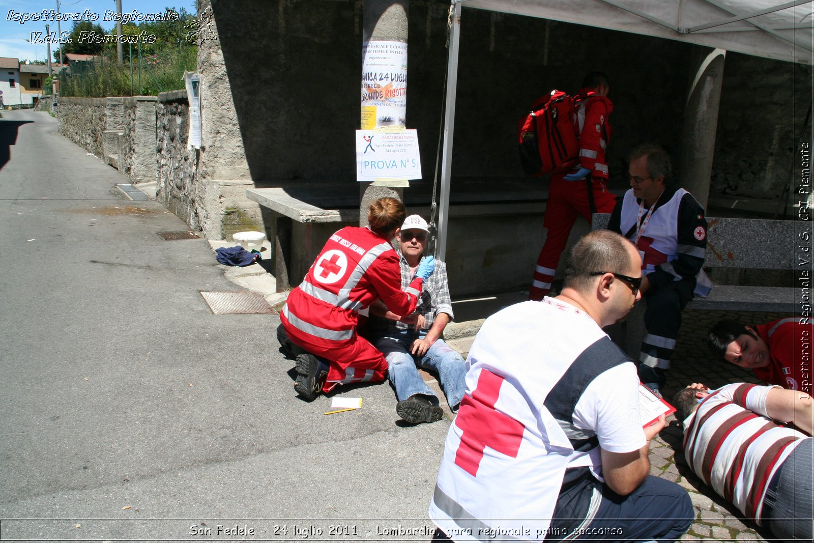 San Fedele - 24 luglio 2011 - Lombardia, gara regionale primo soccorso -  Croce Rossa Italiana - Ispettorato Regionale Volontari del Soccorso Piemonte