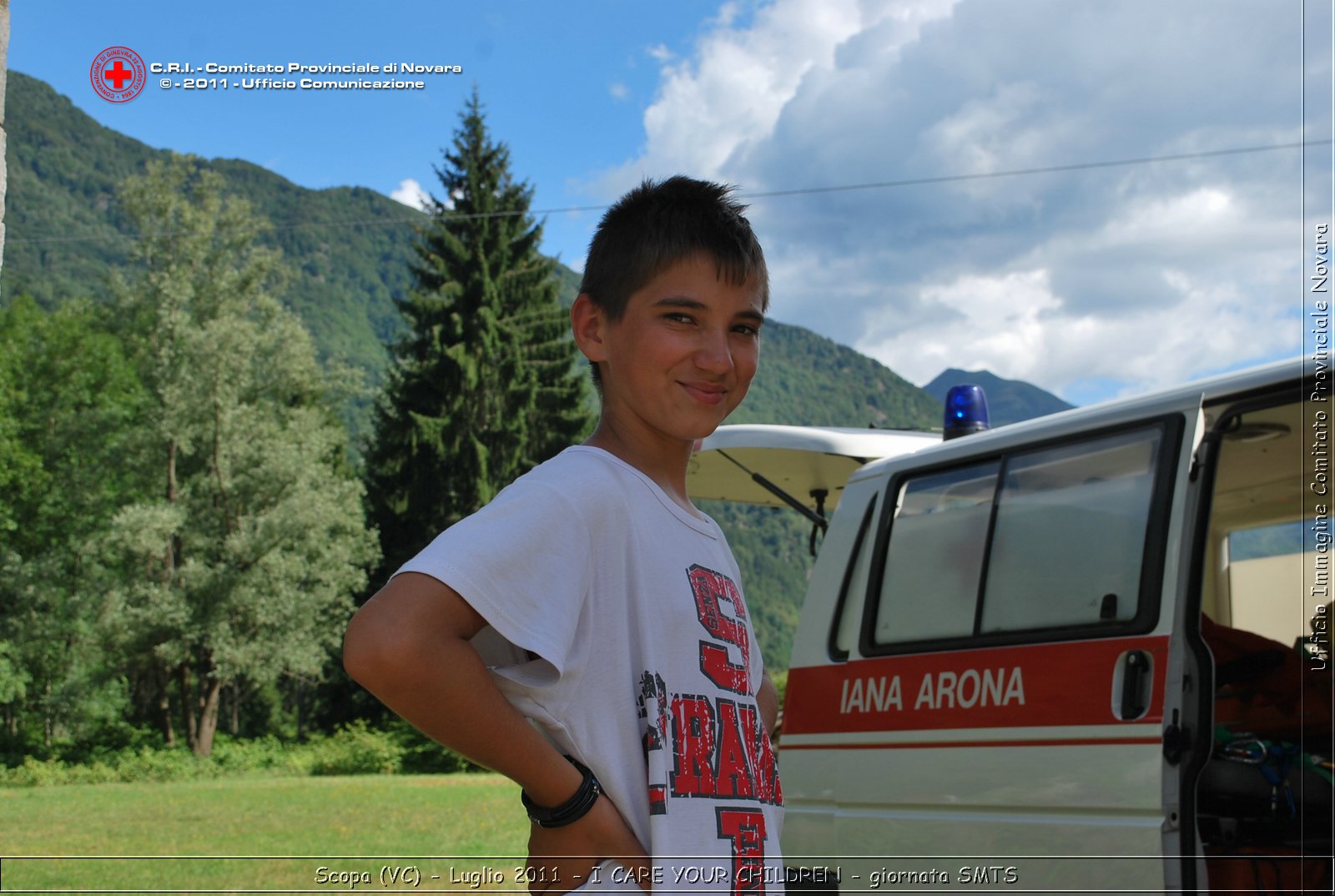 Scopa (VC) - Luglio 2011 - I CARE YOUR CHILDREN - giornata con operatori SMTS (Soccorsi con Mezzi e Tecniche Speciali)  -  Croce Rossa Italiana - Ufficio Immagine Comitato Provinciale Novara