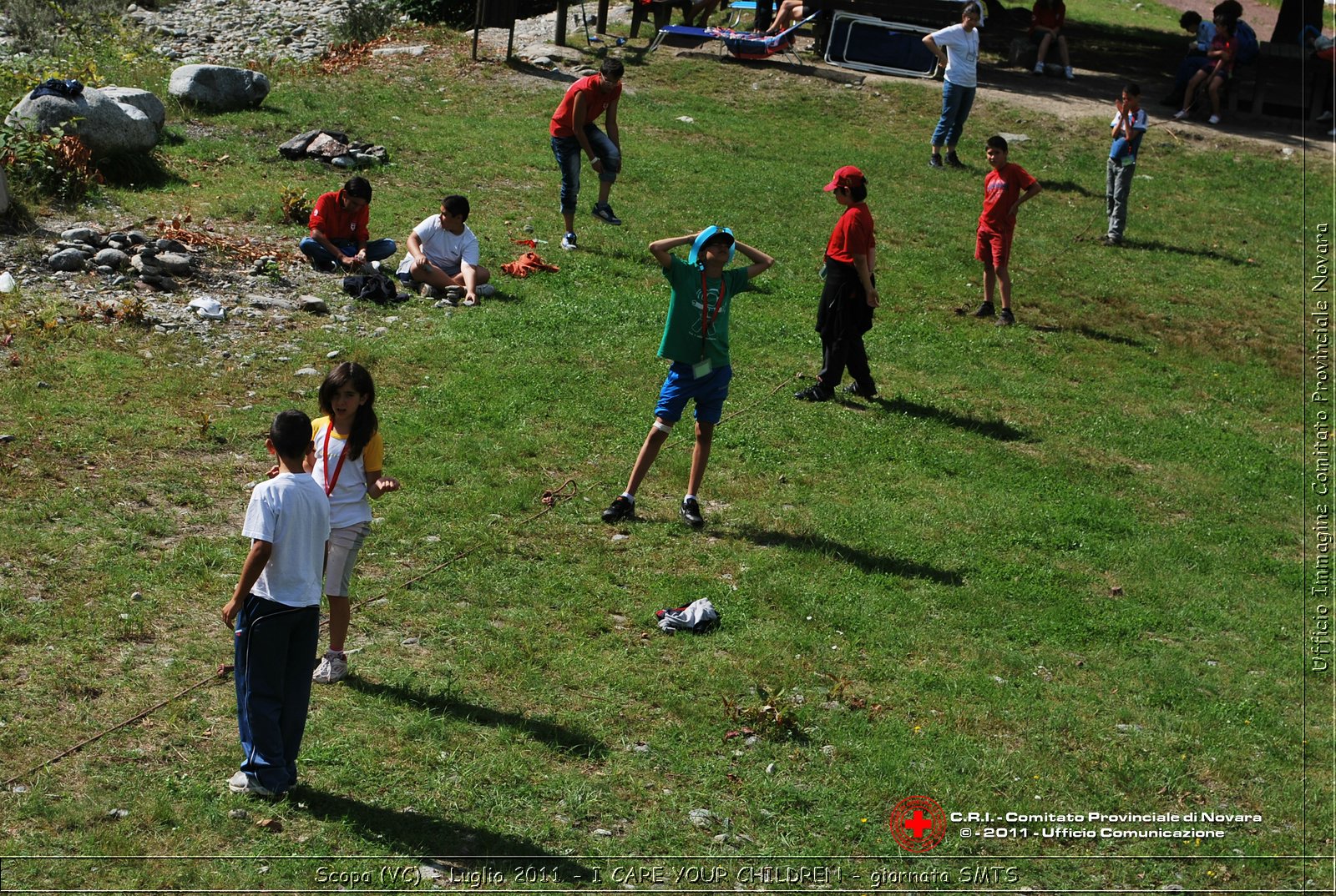 Scopa (VC) - Luglio 2011 - I CARE YOUR CHILDREN - giornata con operatori SMTS (Soccorsi con Mezzi e Tecniche Speciali)  -  Croce Rossa Italiana - Ufficio Immagine Comitato Provinciale Novara