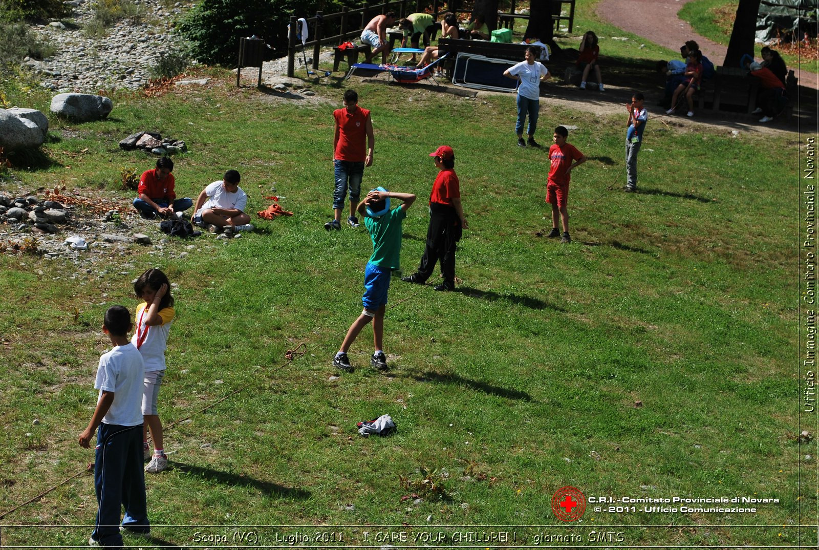 Scopa (VC) - Luglio 2011 - I CARE YOUR CHILDREN - giornata con operatori SMTS (Soccorsi con Mezzi e Tecniche Speciali)  -  Croce Rossa Italiana - Ufficio Immagine Comitato Provinciale Novara