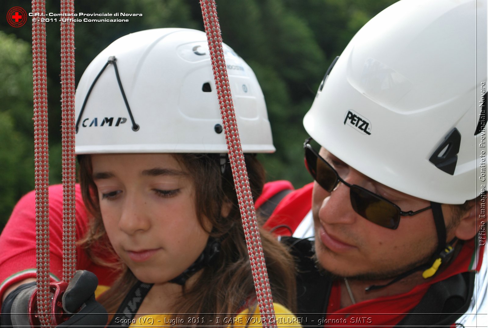 Scopa (VC) - Luglio 2011 - I CARE YOUR CHILDREN - giornata con operatori SMTS (Soccorsi con Mezzi e Tecniche Speciali)  -  Croce Rossa Italiana - Ufficio Immagine Comitato Provinciale Novara