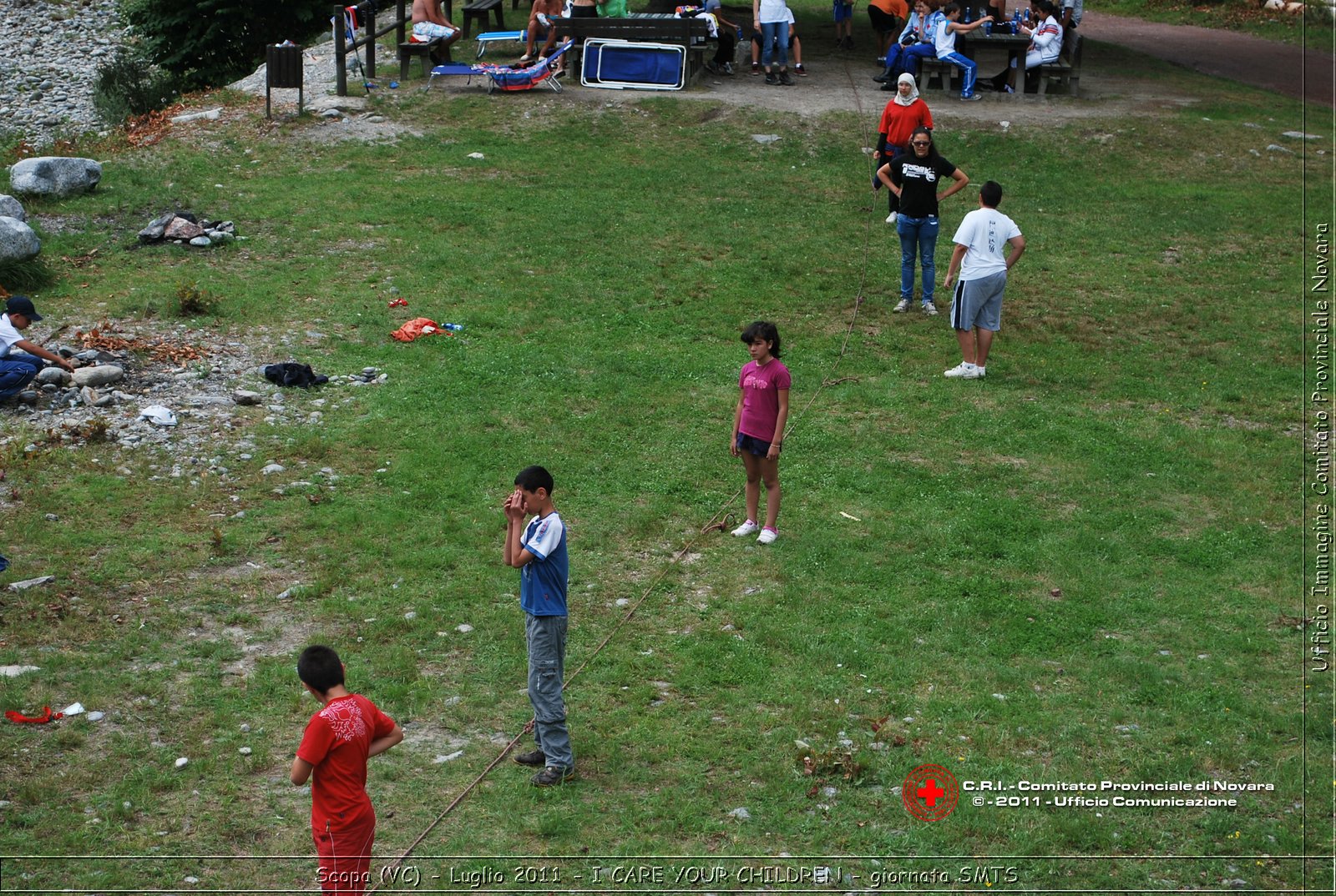 Scopa (VC) - Luglio 2011 - I CARE YOUR CHILDREN - giornata con operatori SMTS (Soccorsi con Mezzi e Tecniche Speciali)  -  Croce Rossa Italiana - Ufficio Immagine Comitato Provinciale Novara