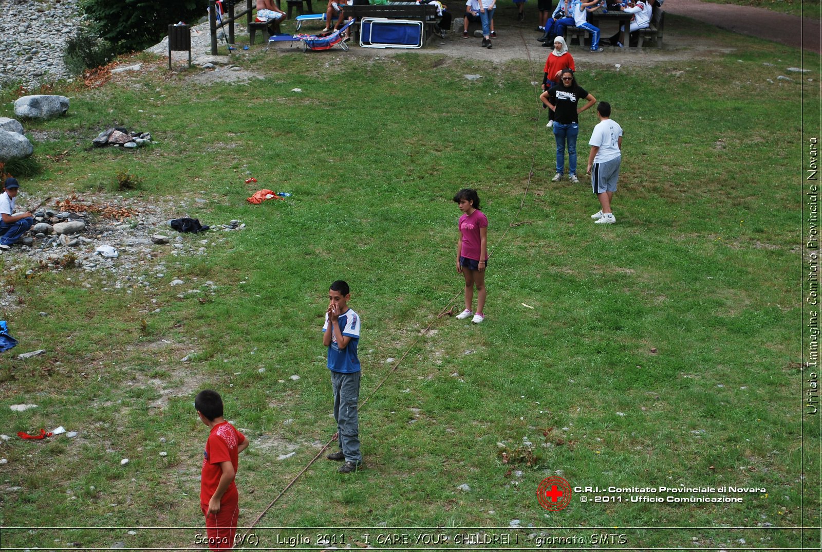 Scopa (VC) - Luglio 2011 - I CARE YOUR CHILDREN - giornata con operatori SMTS (Soccorsi con Mezzi e Tecniche Speciali)  -  Croce Rossa Italiana - Ufficio Immagine Comitato Provinciale Novara