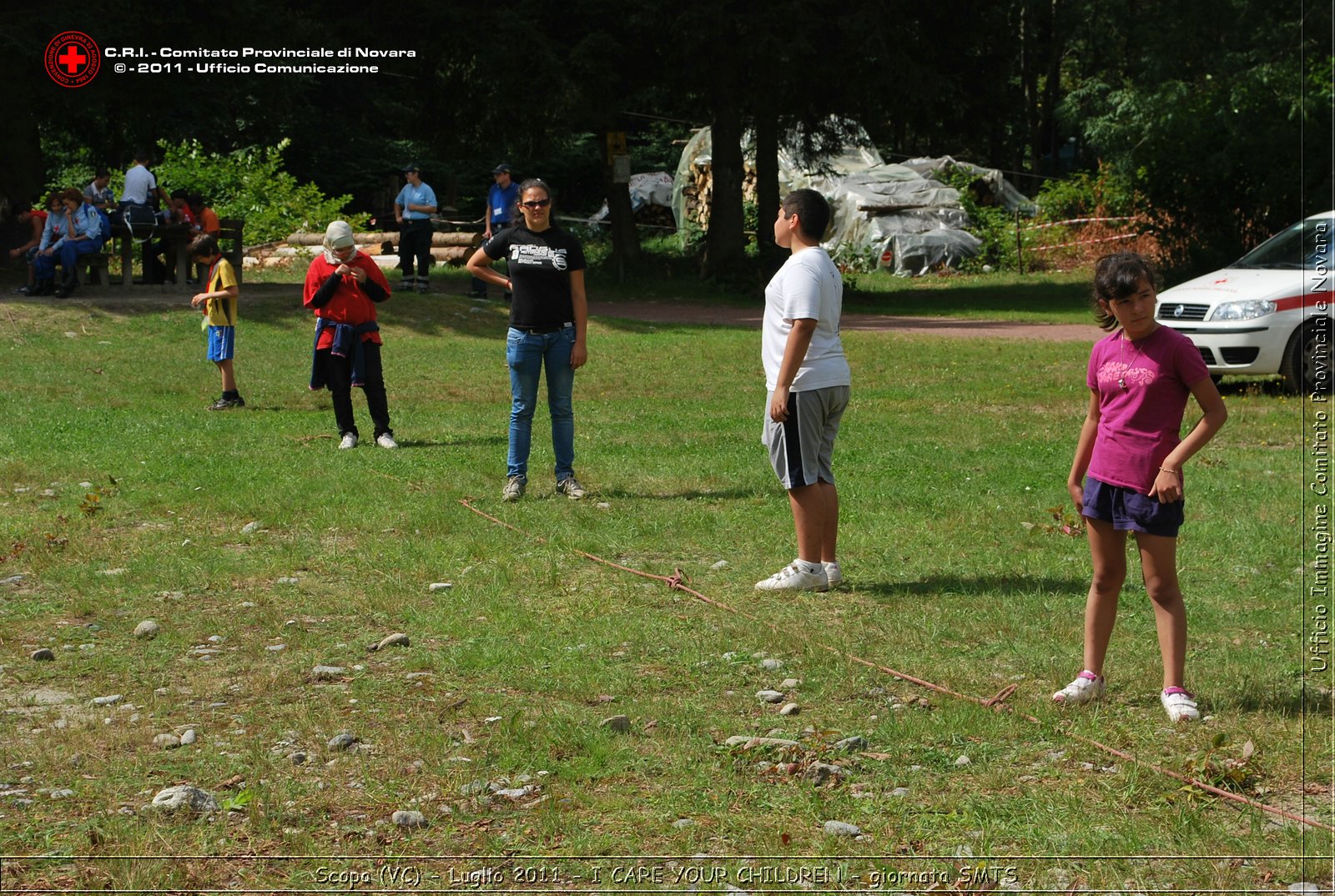 Scopa (VC) - Luglio 2011 - I CARE YOUR CHILDREN - giornata con operatori SMTS (Soccorsi con Mezzi e Tecniche Speciali)  -  Croce Rossa Italiana - Ufficio Immagine Comitato Provinciale Novara
