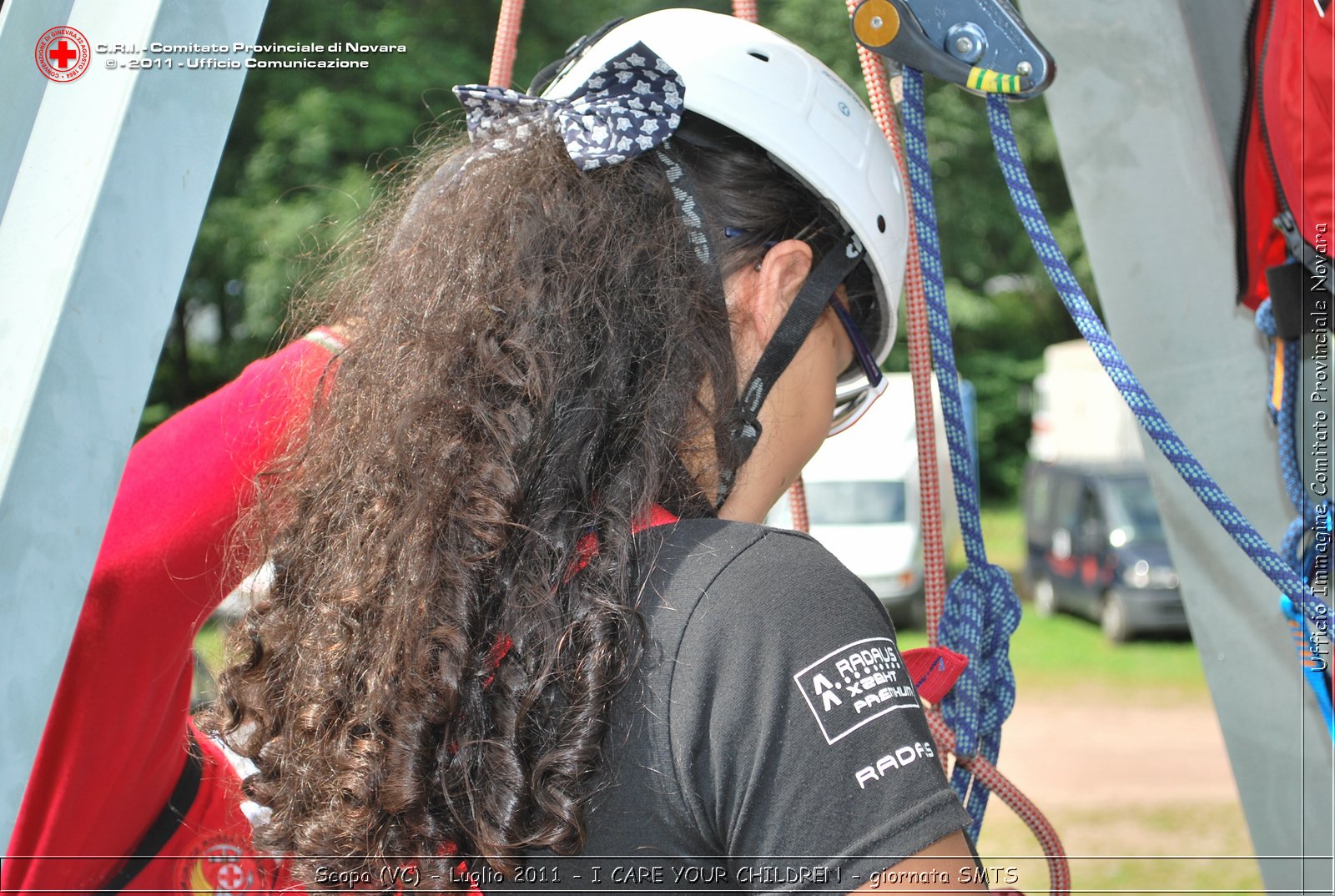 Scopa (VC) - Luglio 2011 - I CARE YOUR CHILDREN - giornata con operatori SMTS (Soccorsi con Mezzi e Tecniche Speciali)  -  Croce Rossa Italiana - Ufficio Immagine Comitato Provinciale Novara