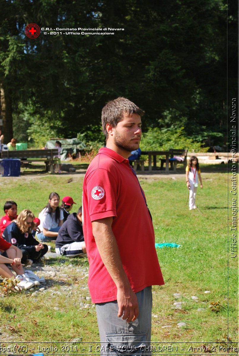 Scopa (VC) - Luglio 2011 - I CARE YOUR CHILDREN - Arrivi & Partenze -  Croce Rossa Italiana - Ufficio Immagine Comitato Provinciale Novara