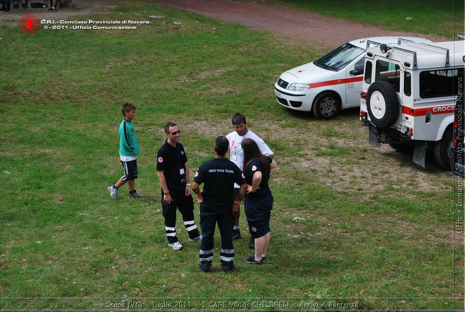 Scopa (VC) - Luglio 2011 - I CARE YOUR CHILDREN - Arrivi & Partenze -  Croce Rossa Italiana - Ufficio Immagine Comitato Provinciale Novara