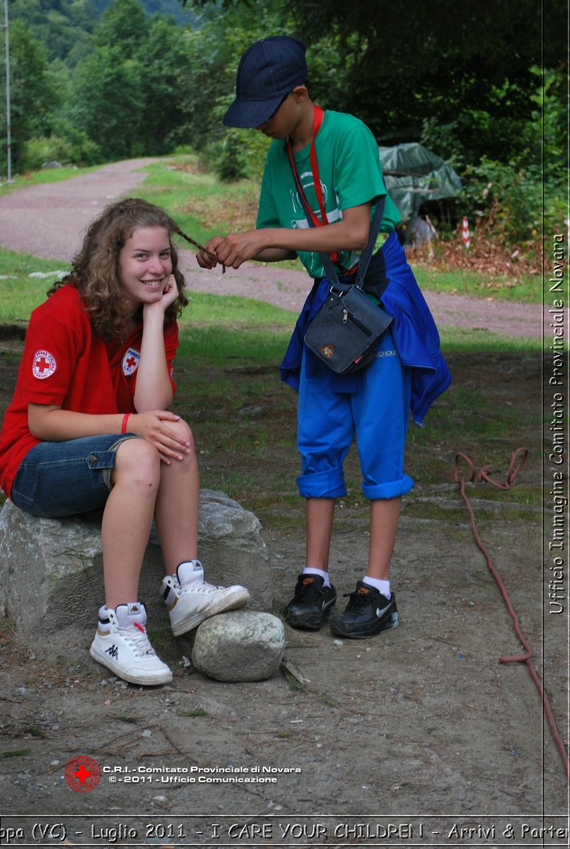 Scopa (VC) - Luglio 2011 - I CARE YOUR CHILDREN - Arrivi & Partenze -  Croce Rossa Italiana - Ufficio Immagine Comitato Provinciale Novara
