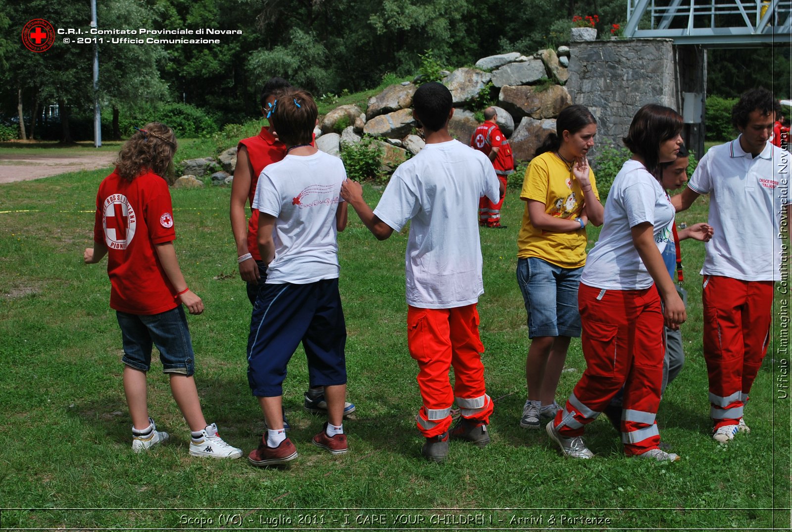 Scopa (VC) - Luglio 2011 - I CARE YOUR CHILDREN - Arrivi & Partenze -  Croce Rossa Italiana - Ufficio Immagine Comitato Provinciale Novara