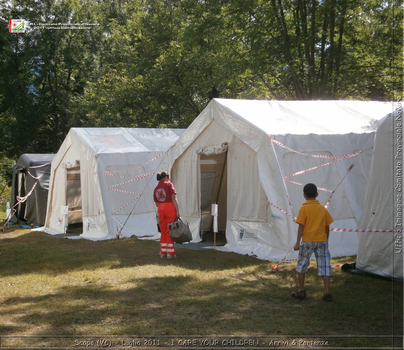 Scopa (VC) - Luglio 2011 - I CARE YOUR CHILDREN - Arrivi & Partenze -  Croce Rossa Italiana - Ufficio Immagine Comitato Provinciale Novara