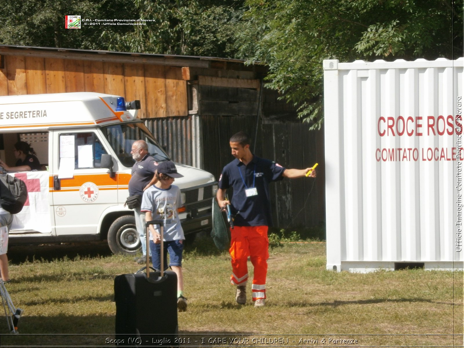 Scopa (VC) - Luglio 2011 - I CARE YOUR CHILDREN - Arrivi & Partenze -  Croce Rossa Italiana - Ufficio Immagine Comitato Provinciale Novara