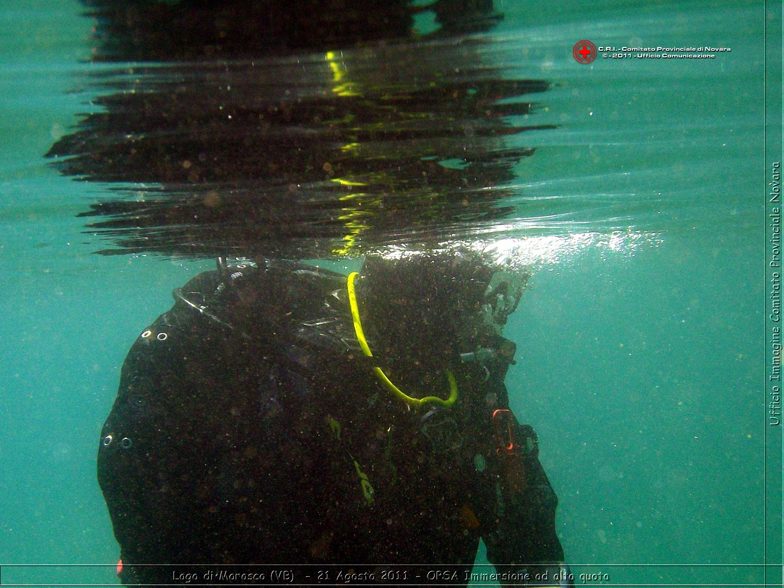 Lago di Morasco (VB)  - 24 Agosto 2011 - OPSA Immersione ad alta quota  -  Croce Rossa Italiana - Ufficio Immagine Comitato Provinciale Novara
