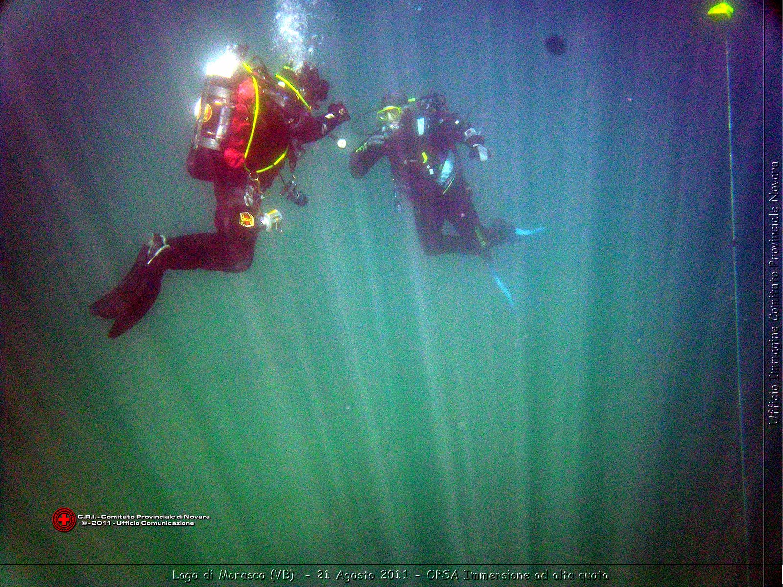 Lago di Morasco (VB)  - 24 Agosto 2011 - OPSA Immersione ad alta quota  -  Croce Rossa Italiana - Ufficio Immagine Comitato Provinciale Novara