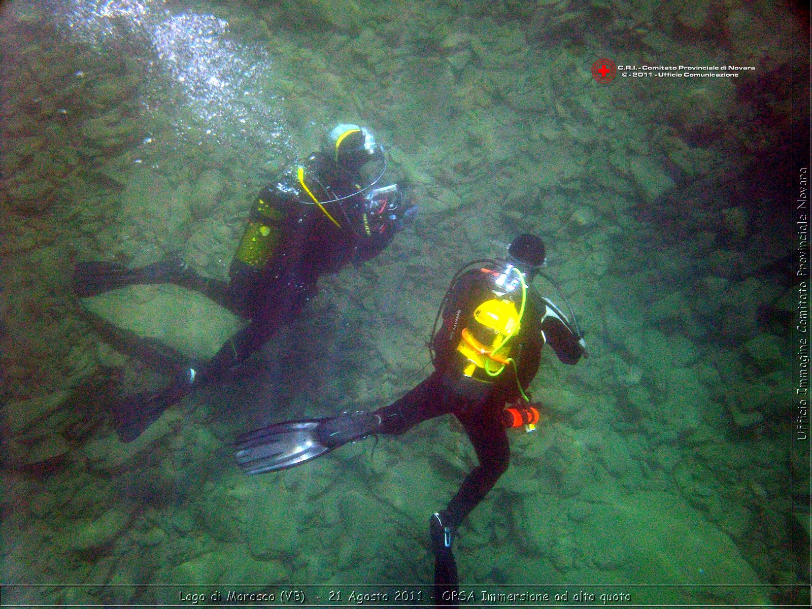 Lago di Morasco (VB)  - 24 Agosto 2011 - OPSA Immersione ad alta quota  -  Croce Rossa Italiana - Ufficio Immagine Comitato Provinciale Novara