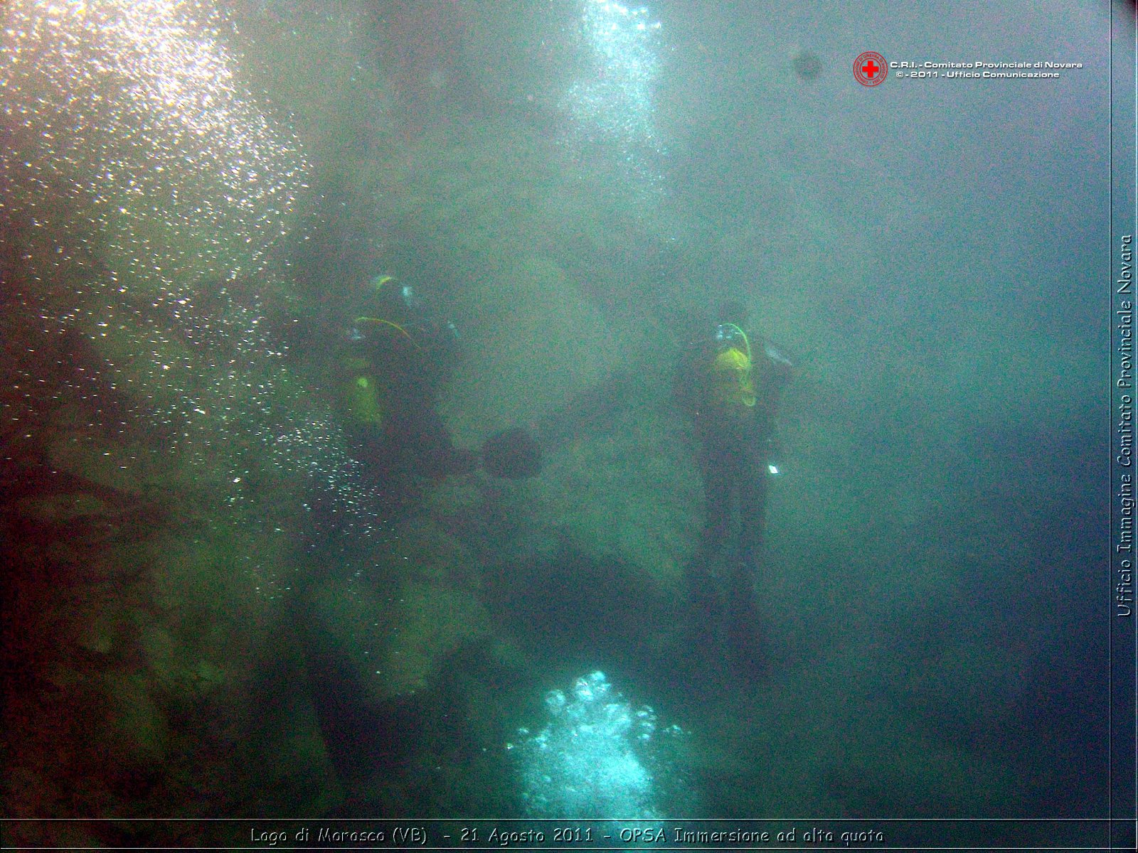 Lago di Morasco (VB)  - 24 Agosto 2011 - OPSA Immersione ad alta quota  -  Croce Rossa Italiana - Ufficio Immagine Comitato Provinciale Novara