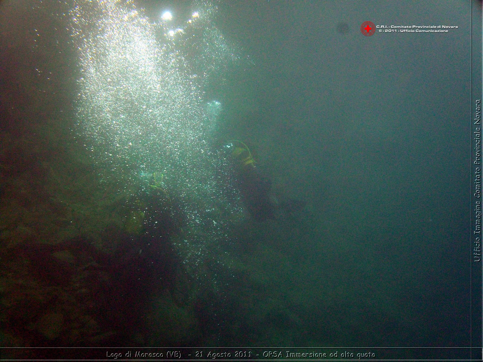 Lago di Morasco (VB)  - 24 Agosto 2011 - OPSA Immersione ad alta quota  -  Croce Rossa Italiana - Ufficio Immagine Comitato Provinciale Novara