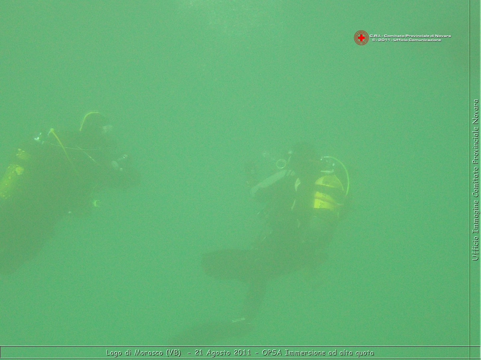 Lago di Morasco (VB)  - 24 Agosto 2011 - OPSA Immersione ad alta quota  -  Croce Rossa Italiana - Ufficio Immagine Comitato Provinciale Novara