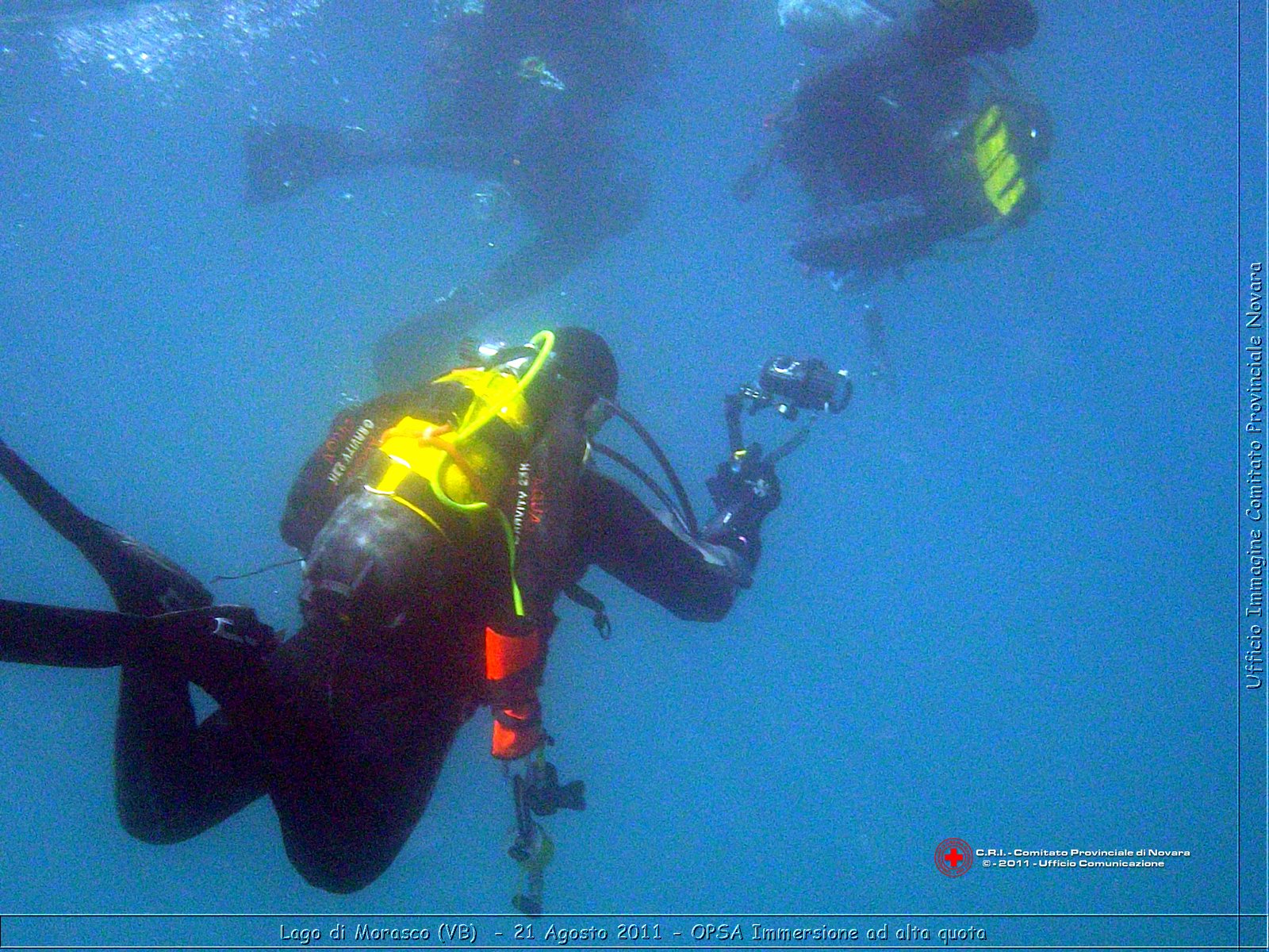 Lago di Morasco (VB)  - 24 Agosto 2011 - OPSA Immersione ad alta quota  -  Croce Rossa Italiana - Ufficio Immagine Comitato Provinciale Novara