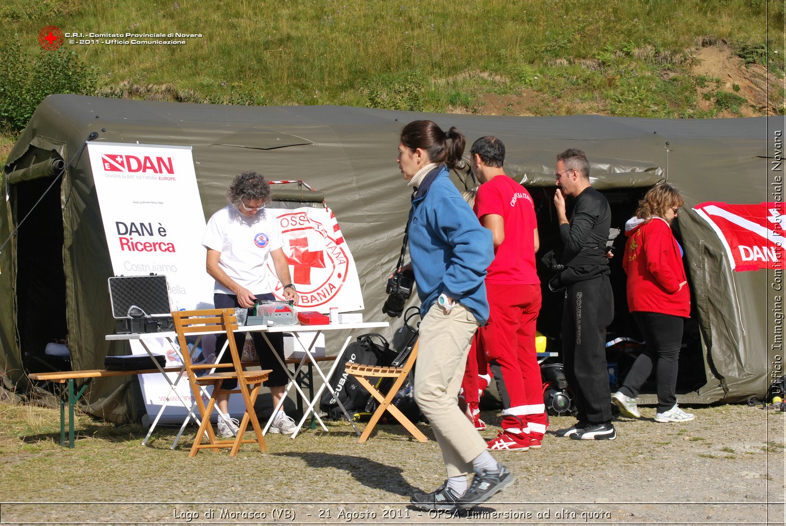 Lago di Morasco (VB)  - 24 Agosto 2011 - OPSA Immersione ad alta quota  -  Croce Rossa Italiana - Ufficio Immagine Comitato Provinciale Novara