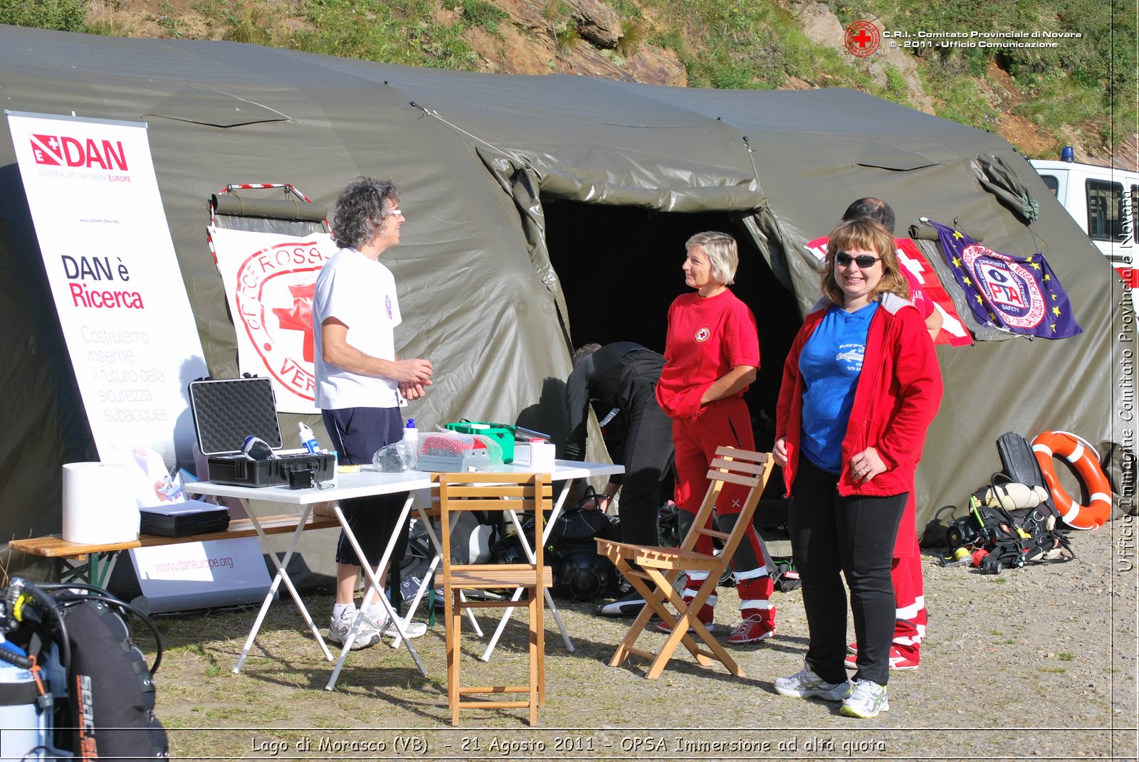 Lago di Morasco (VB)  - 24 Agosto 2011 - OPSA Immersione ad alta quota  -  Croce Rossa Italiana - Ufficio Immagine Comitato Provinciale Novara