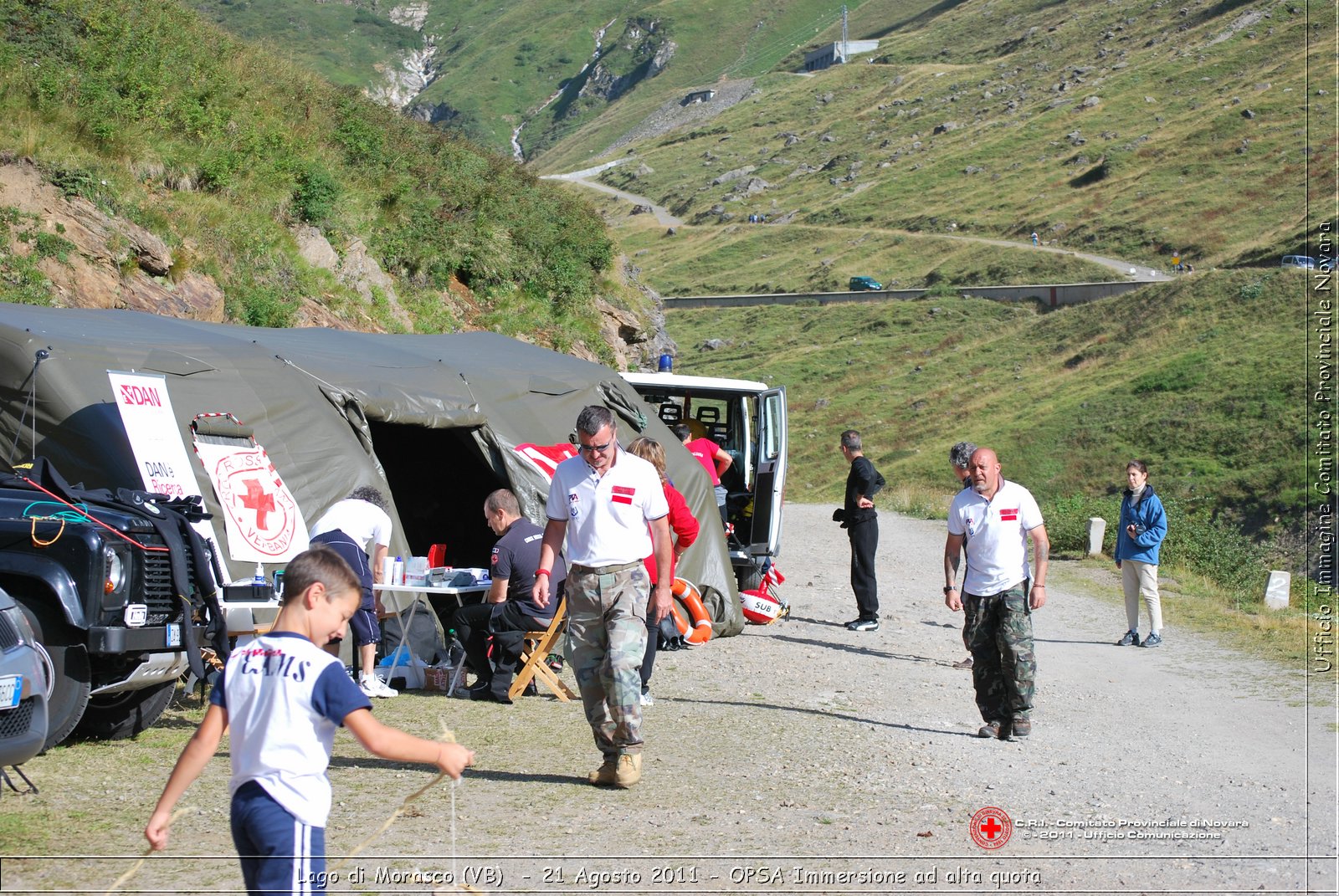 Lago di Morasco (VB)  - 24 Agosto 2011 - OPSA Immersione ad alta quota  -  Croce Rossa Italiana - Ufficio Immagine Comitato Provinciale Novara