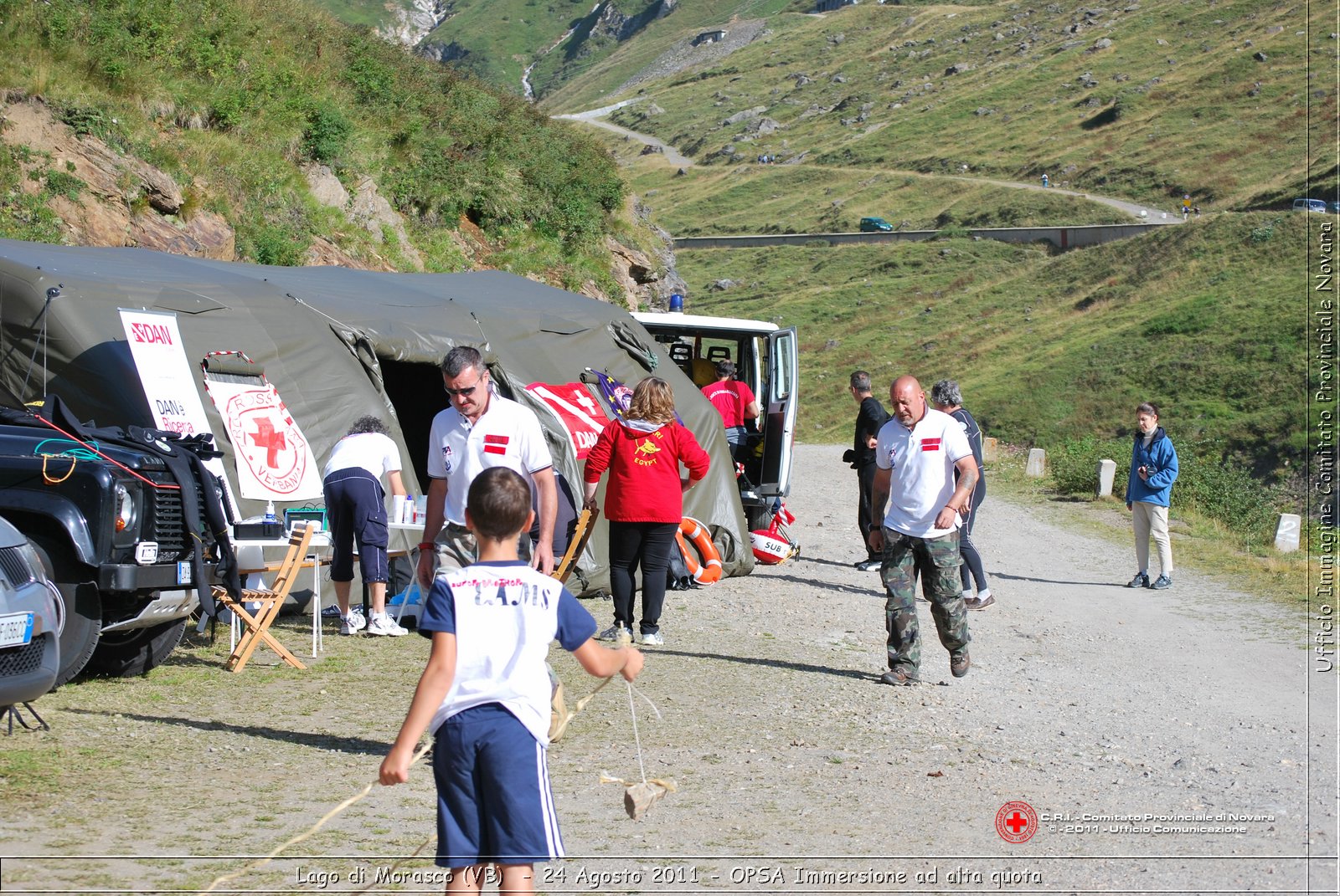 Lago di Morasco (VB)  - 24 Agosto 2011 - OPSA Immersione ad alta quota  -  Croce Rossa Italiana - Ufficio Immagine Comitato Provinciale Novara