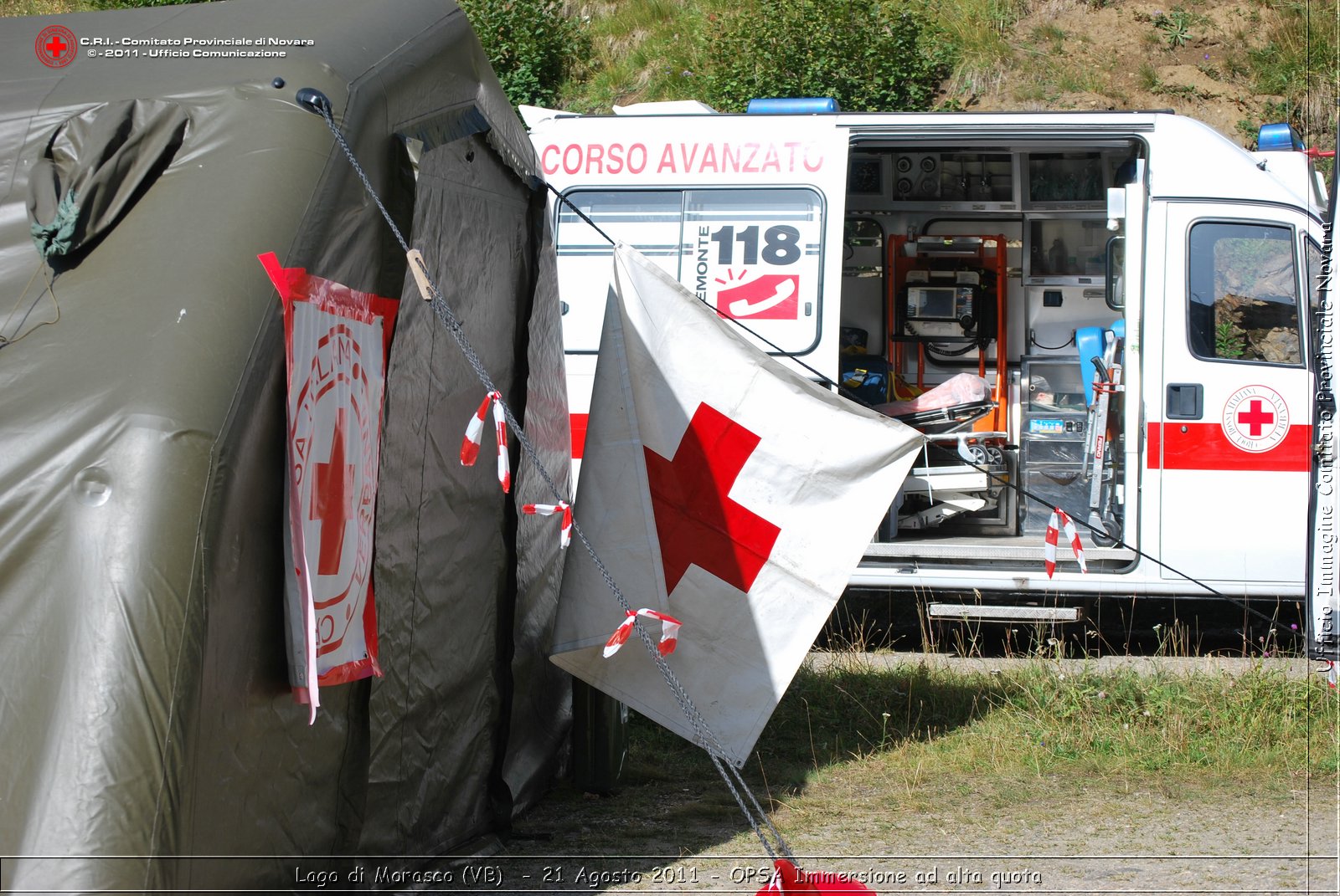 Lago di Morasco (VB)  - 24 Agosto 2011 - OPSA Immersione ad alta quota  -  Croce Rossa Italiana - Ufficio Immagine Comitato Provinciale Novara