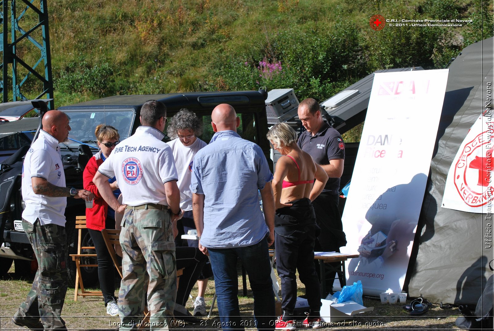Lago di Morasco (VB)  - 24 Agosto 2011 - OPSA Immersione ad alta quota  -  Croce Rossa Italiana - Ufficio Immagine Comitato Provinciale Novara