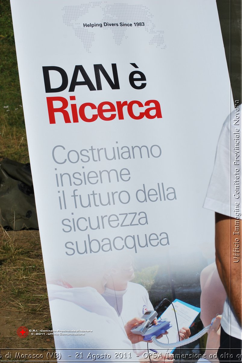 Lago di Morasco (VB)  - 24 Agosto 2011 - OPSA Immersione ad alta quota  -  Croce Rossa Italiana - Ufficio Immagine Comitato Provinciale Novara