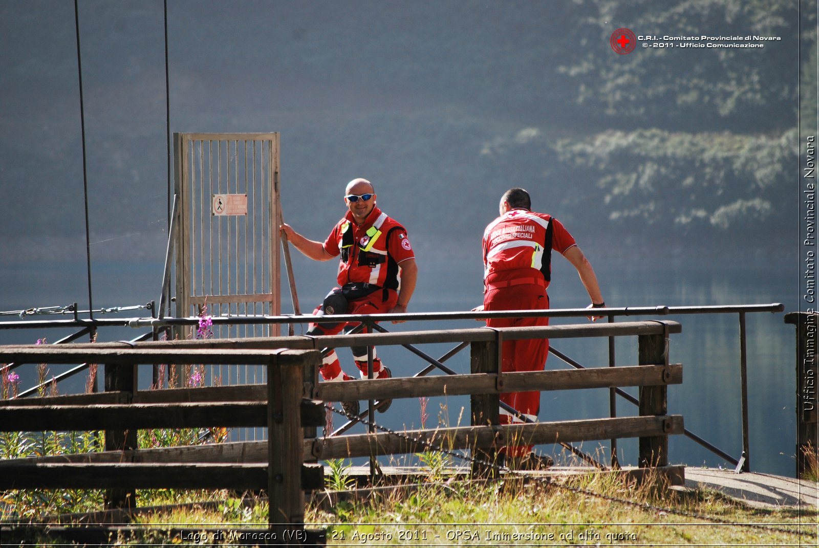 Lago di Morasco (VB)  - 24 Agosto 2011 - OPSA Immersione ad alta quota  -  Croce Rossa Italiana - Ufficio Immagine Comitato Provinciale Novara