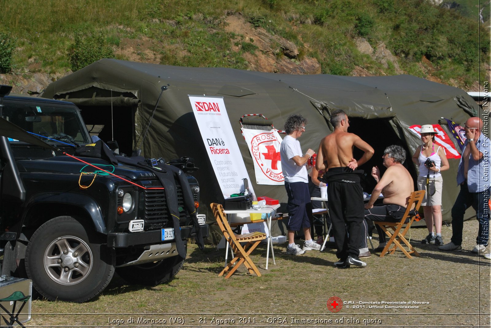 Lago di Morasco (VB)  - 24 Agosto 2011 - OPSA Immersione ad alta quota  -  Croce Rossa Italiana - Ufficio Immagine Comitato Provinciale Novara
