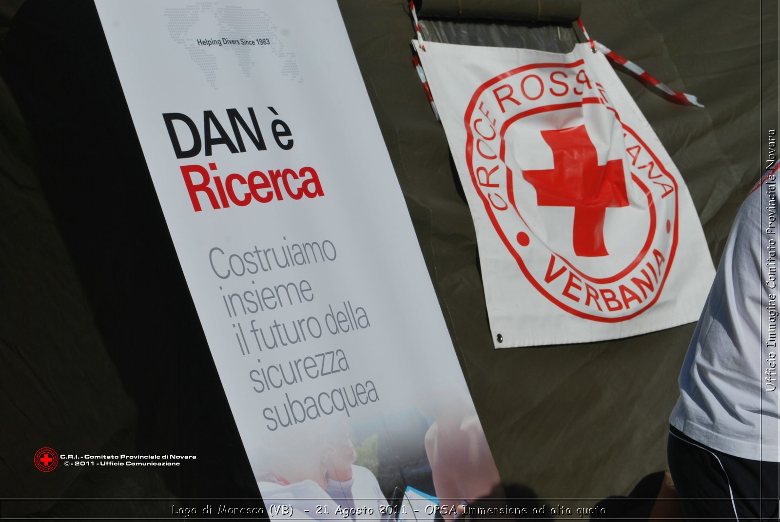 Lago di Morasco (VB)  - 24 Agosto 2011 - OPSA Immersione ad alta quota  -  Croce Rossa Italiana - Ufficio Immagine Comitato Provinciale Novara