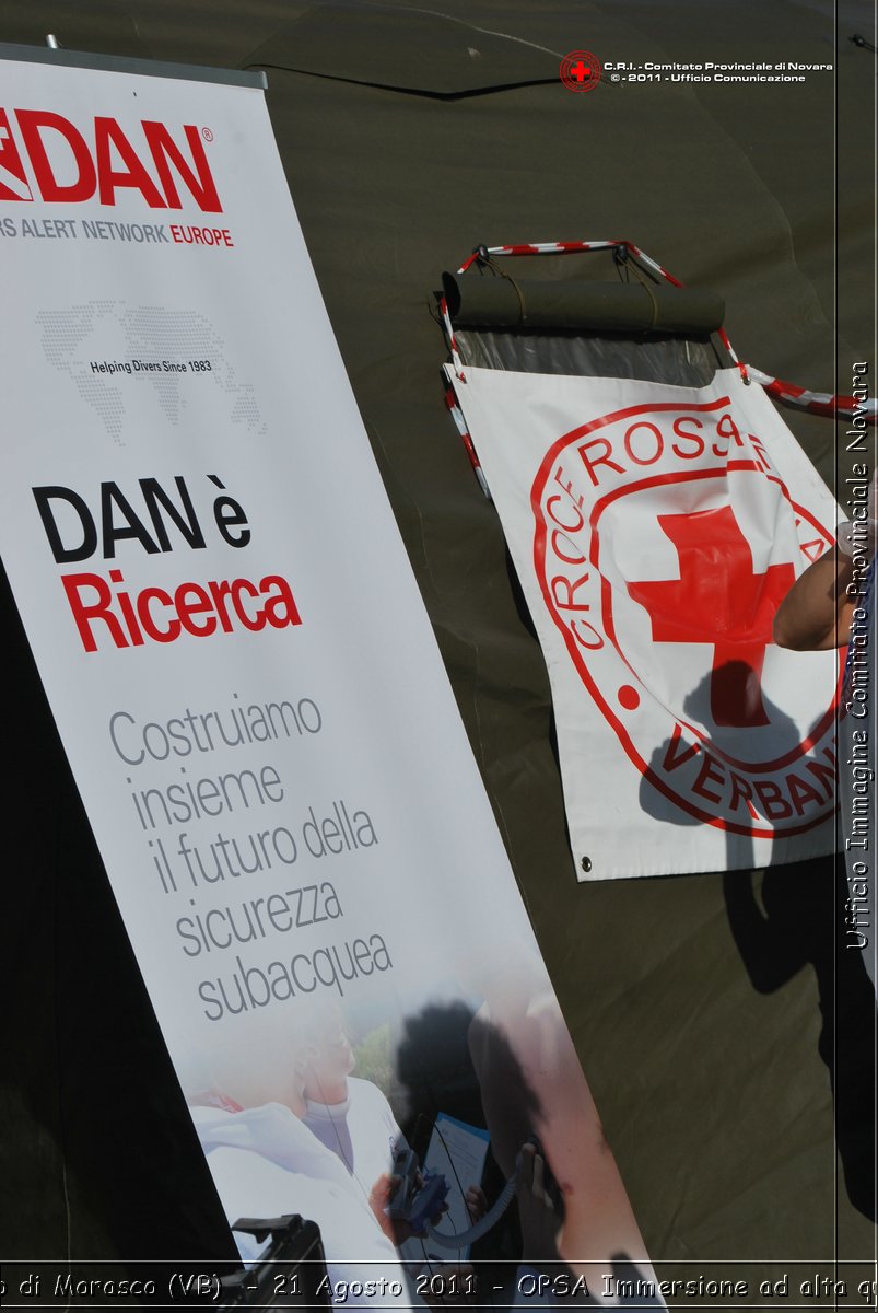 Lago di Morasco (VB)  - 24 Agosto 2011 - OPSA Immersione ad alta quota  -  Croce Rossa Italiana - Ufficio Immagine Comitato Provinciale Novara