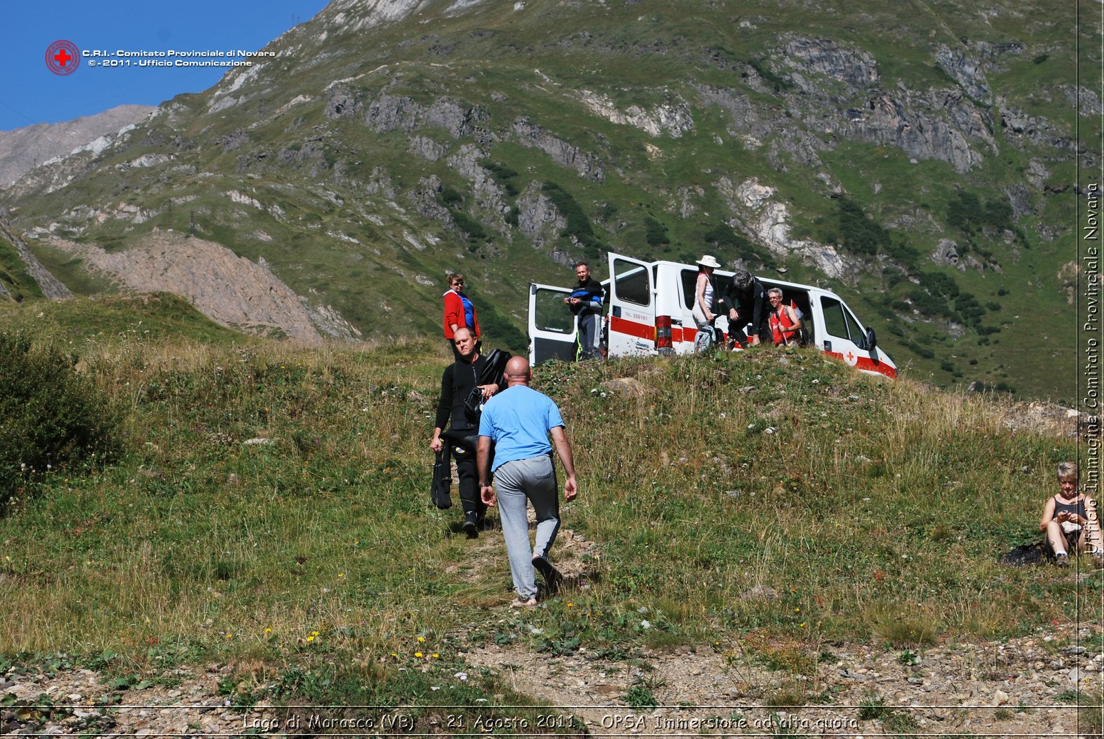 Lago di Morasco (VB)  - 24 Agosto 2011 - OPSA Immersione ad alta quota  -  Croce Rossa Italiana - Ufficio Immagine Comitato Provinciale Novara