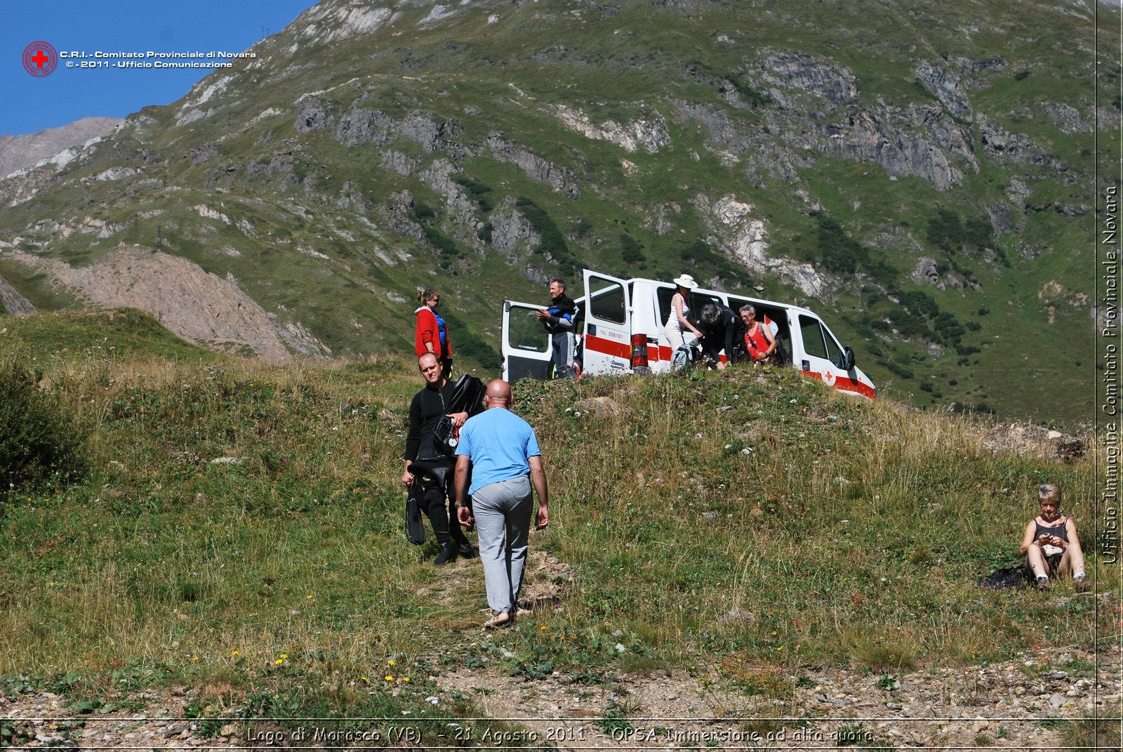 Lago di Morasco (VB)  - 24 Agosto 2011 - OPSA Immersione ad alta quota  -  Croce Rossa Italiana - Ufficio Immagine Comitato Provinciale Novara