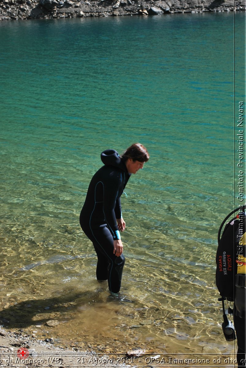 Lago di Morasco (VB)  - 24 Agosto 2011 - OPSA Immersione ad alta quota  -  Croce Rossa Italiana - Ufficio Immagine Comitato Provinciale Novara