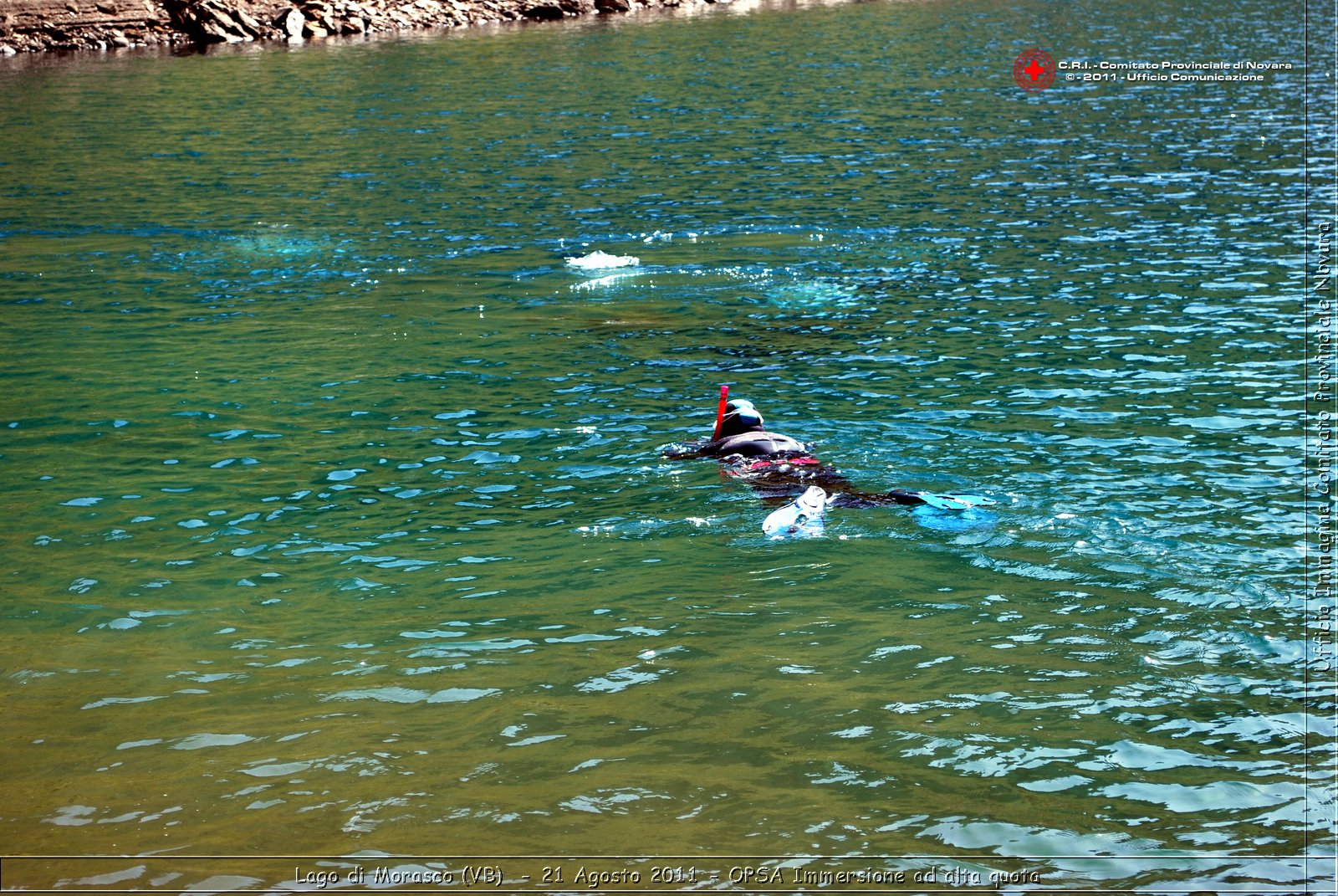 Lago di Morasco (VB)  - 24 Agosto 2011 - OPSA Immersione ad alta quota  -  Croce Rossa Italiana - Ufficio Immagine Comitato Provinciale Novara