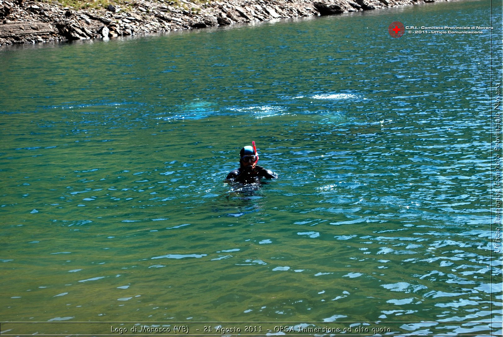 Lago di Morasco (VB)  - 24 Agosto 2011 - OPSA Immersione ad alta quota  -  Croce Rossa Italiana - Ufficio Immagine Comitato Provinciale Novara