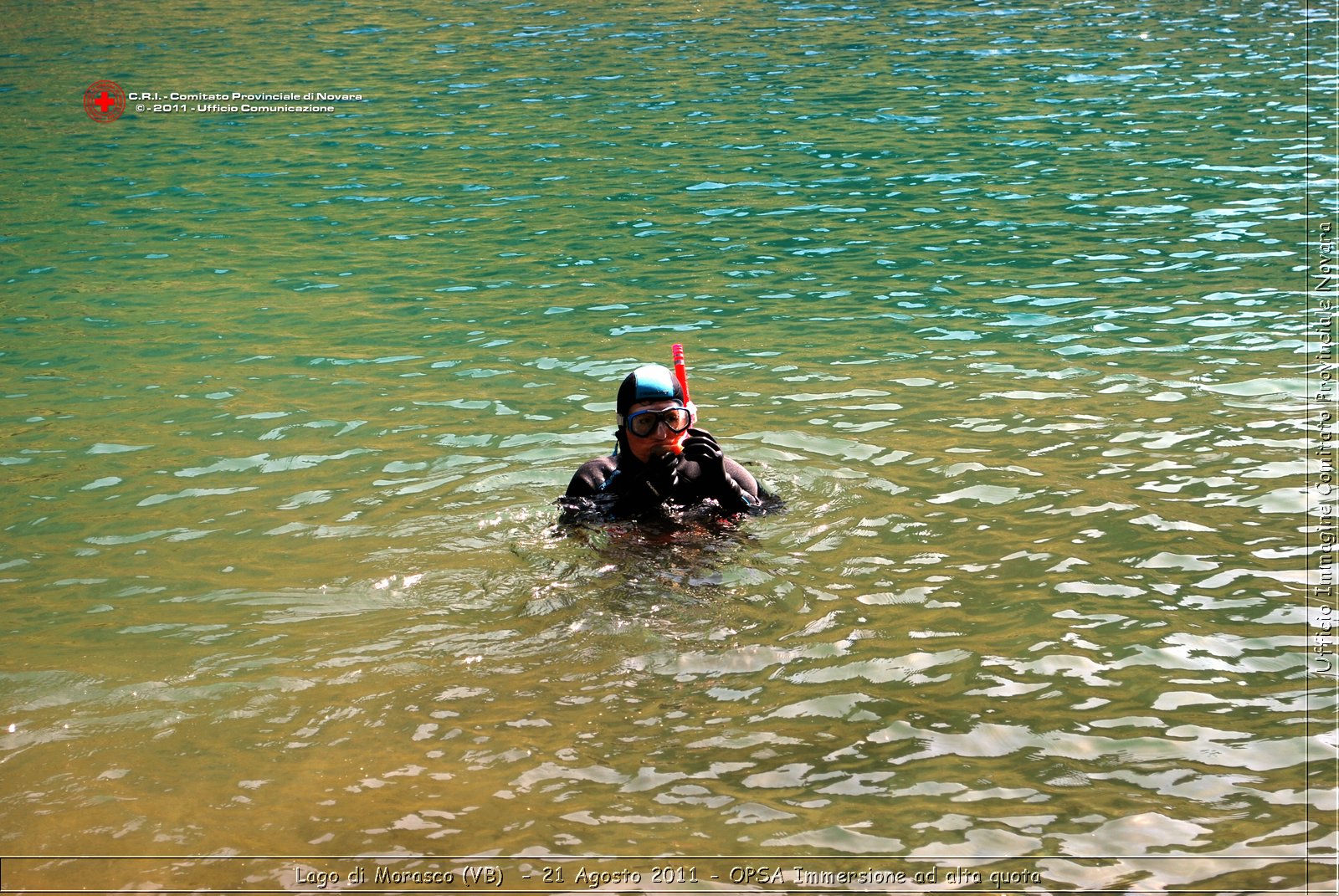 Lago di Morasco (VB)  - 24 Agosto 2011 - OPSA Immersione ad alta quota  -  Croce Rossa Italiana - Ufficio Immagine Comitato Provinciale Novara