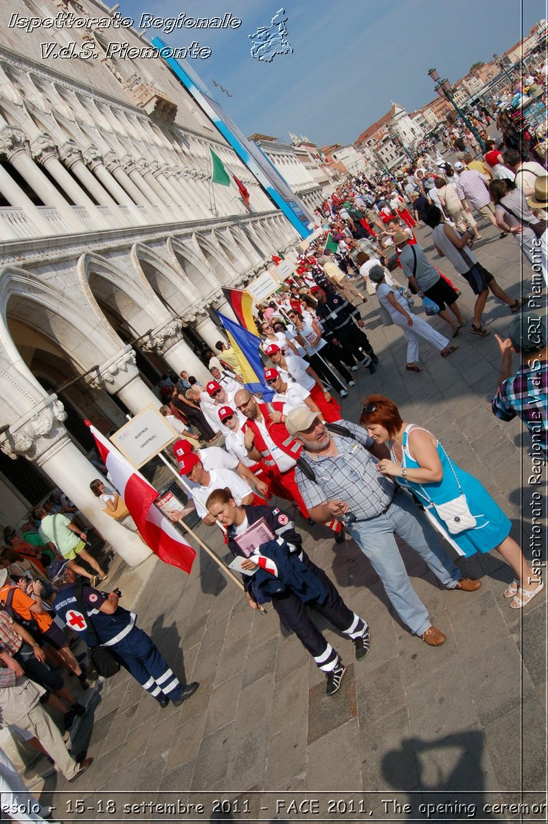 Jesolo - 15-18 settembre 2011 - FACE 2011, The opening ceremony -  Croce Rossa Italiana - Ispettorato Regionale Volontari del Soccorso Piemonte