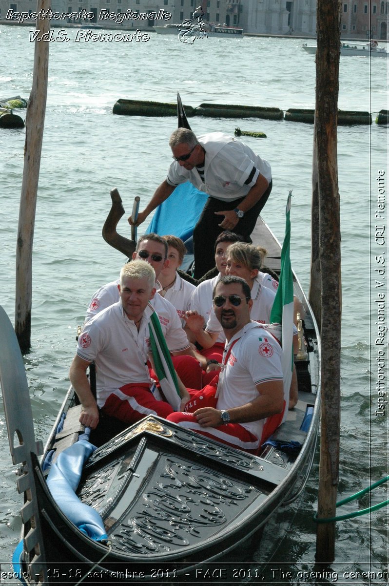 Jesolo - 15-18 settembre 2011 - FACE 2011, The opening ceremony -  Croce Rossa Italiana - Ispettorato Regionale Volontari del Soccorso Piemonte