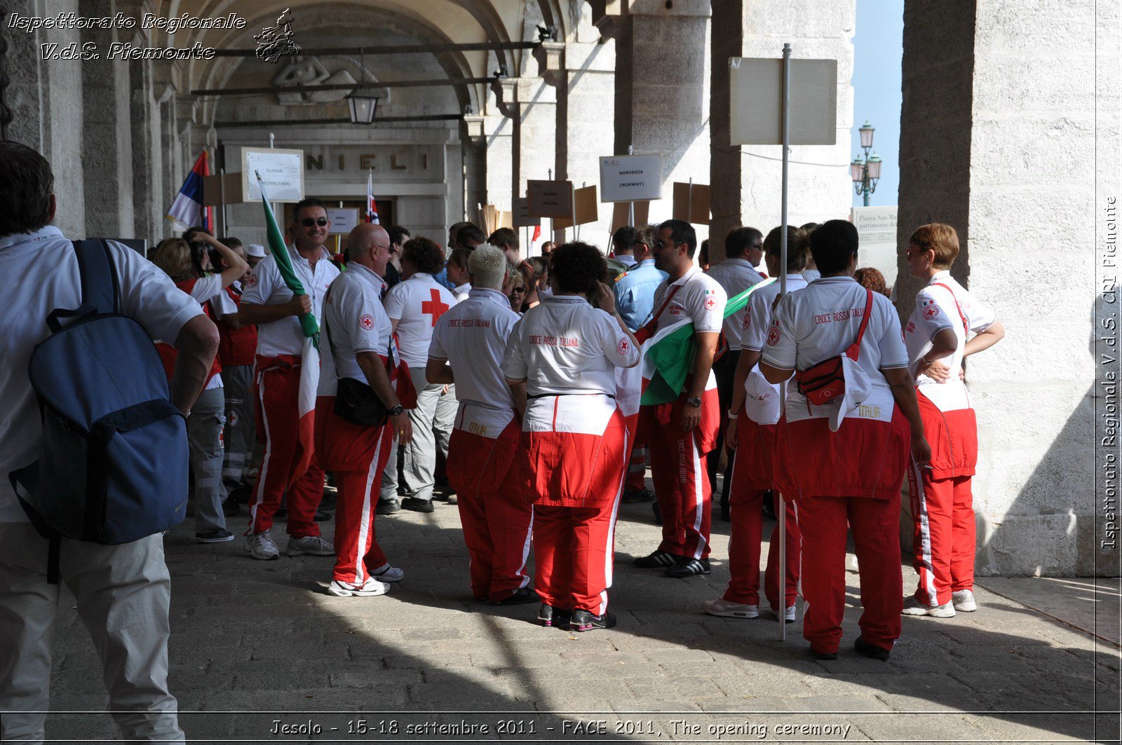 Jesolo - 15-18 settembre 2011 - FACE 2011, The opening ceremony -  Croce Rossa Italiana - Ispettorato Regionale Volontari del Soccorso Piemonte