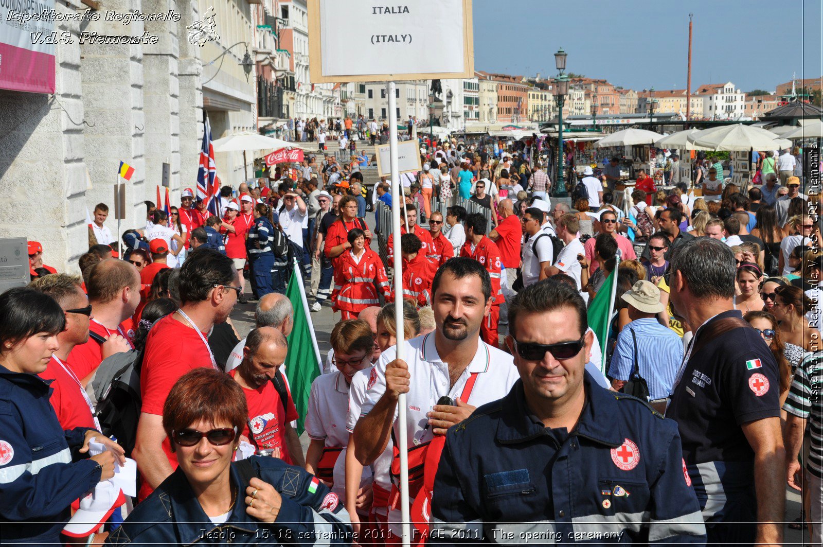 Jesolo - 15-18 settembre 2011 - FACE 2011, The opening ceremony -  Croce Rossa Italiana - Ispettorato Regionale Volontari del Soccorso Piemonte