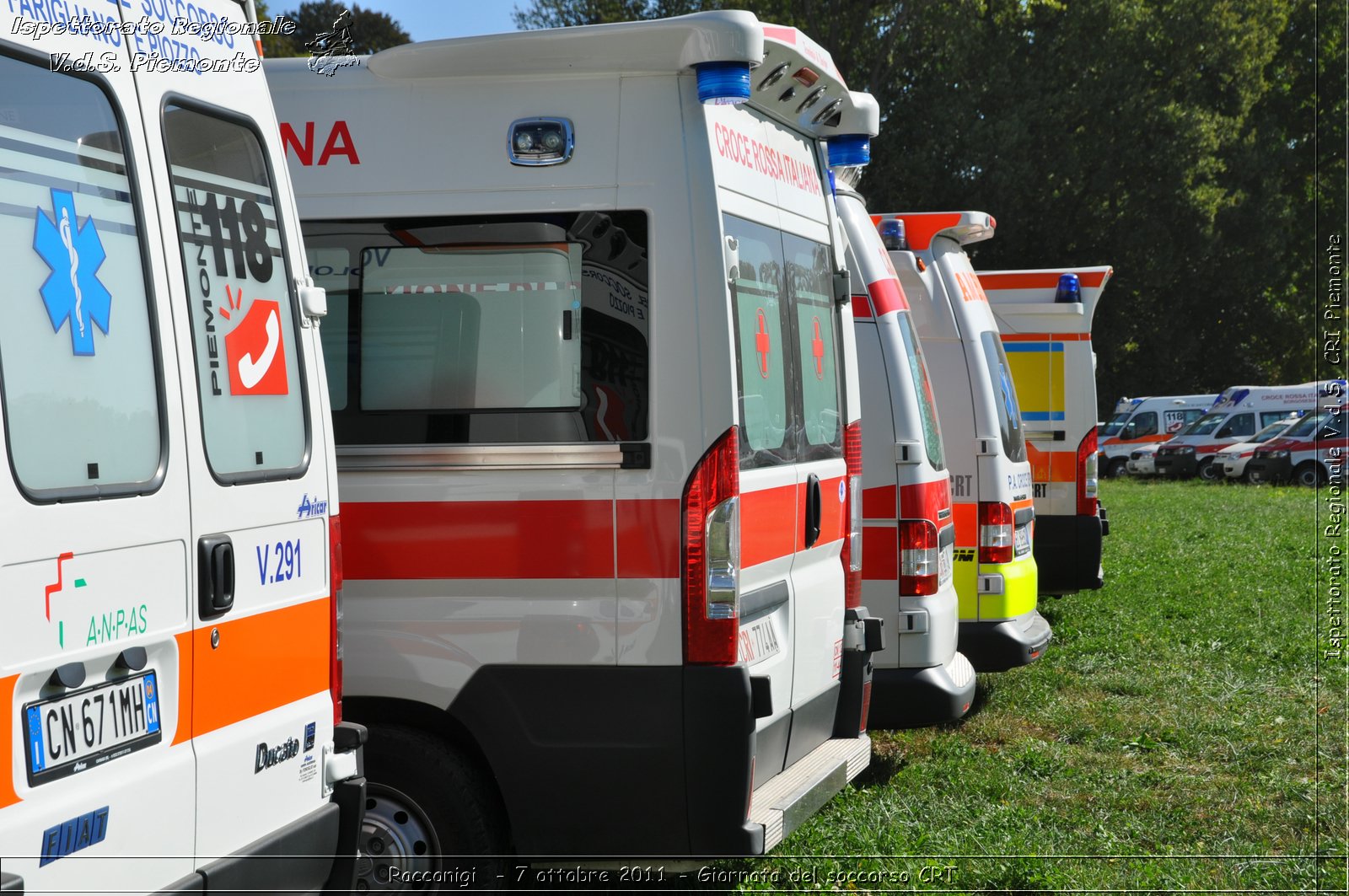 Racconigi  - 7 ottobre 2011 - Giornata del soccorso CRT -  Croce Rossa Italiana - Ispettorato Regionale Volontari del Soccorso Piemonte