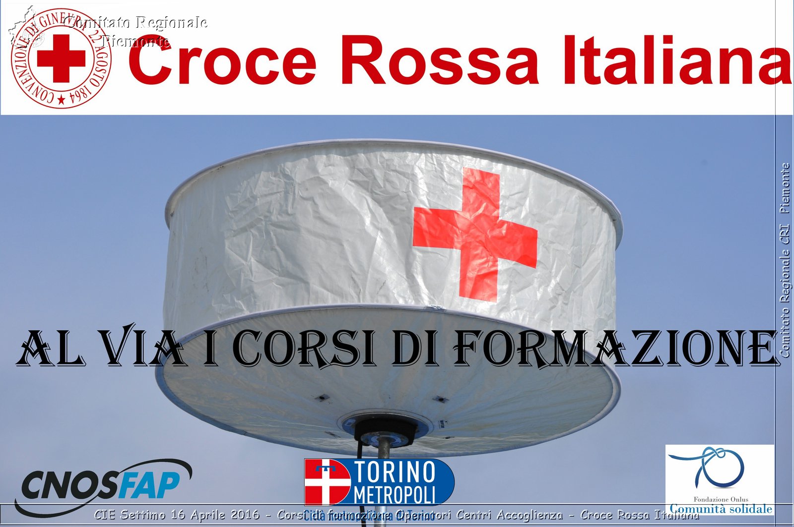 CIE Settimo 16 Aprile 2016 - Corsi di Formazione Operatori Centri Accoglienza - Croce Rossa Italiana- Comitato Regionale del Piemonte