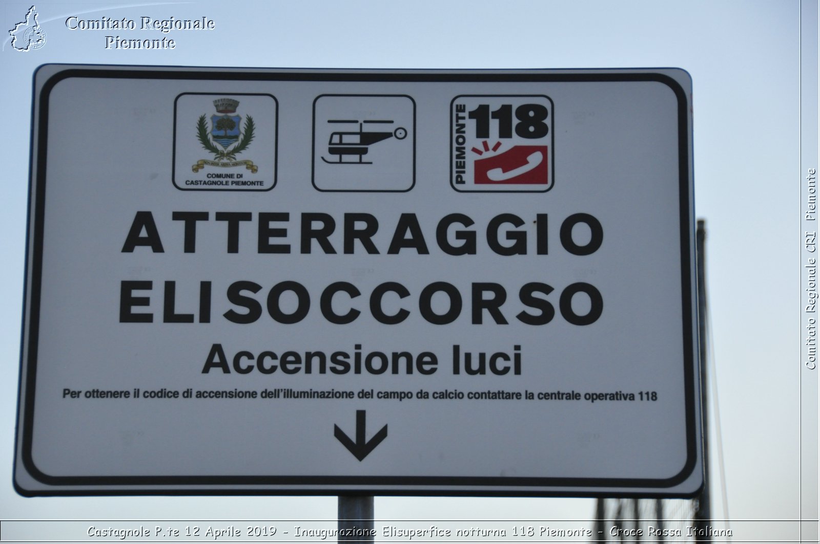 Castagnole P.te 12 Aprile 2019 - Inaugurazione Elisuperfice notturna 118 Piemonte - Croce Rossa Italiana - Comitato Regionale del Piemonte